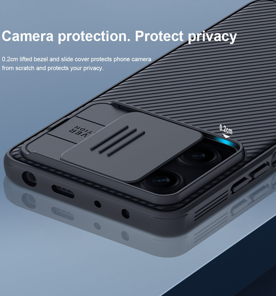 Nillkin CamShield Xiaomi Redmi Note 12 Pro / Poco X5 Pro Hoesje Zwart afbeelding 4