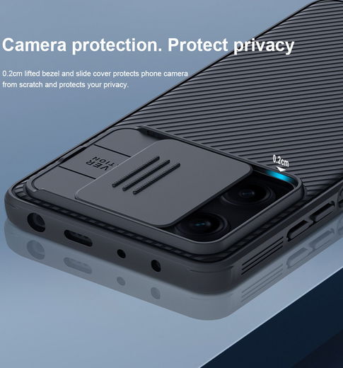 Nillkin CamShield Xiaomi Redmi Note 12 Pro / Poco X5 Pro Hoesje Blauw afbeelding 4