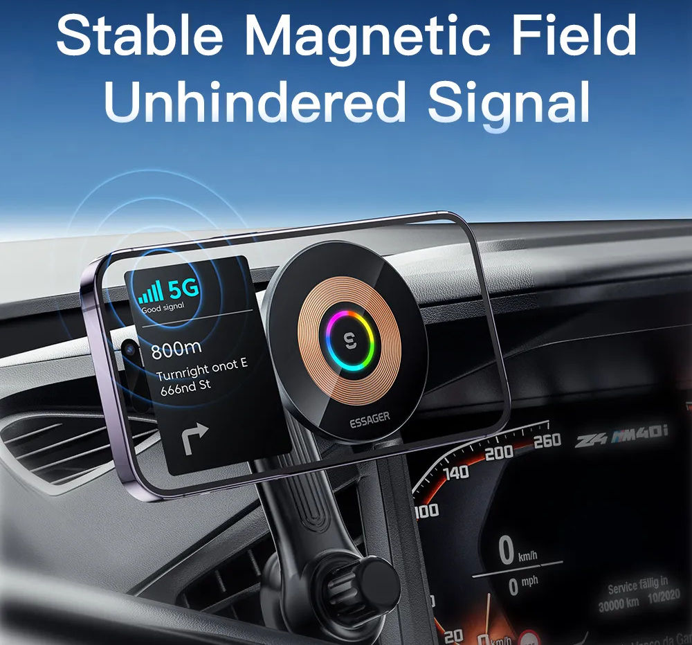 Essager MagSafe Ventilatierooster Telefoonhouder Draadloos Opladen 15W afbeelding 3