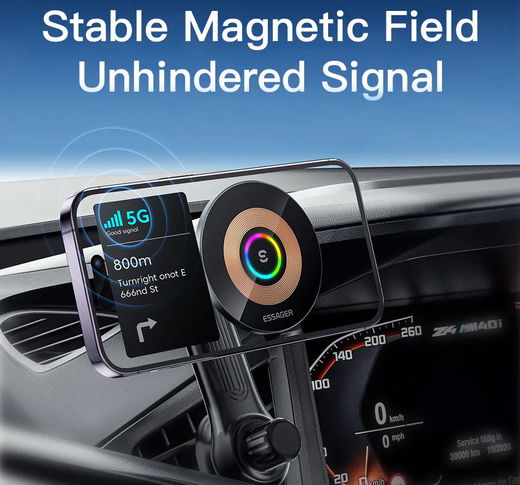 Essager MagSafe Ventilatierooster Telefoonhouder Draadloos Opladen 15W afbeelding 3