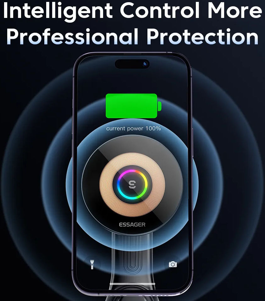Essager MagSafe Ventilatierooster Telefoonhouder Draadloos Opladen 15W afbeelding 4