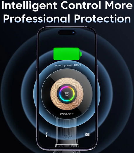 Essager MagSafe Ventilatierooster Telefoonhouder Draadloos Opladen 15W afbeelding 4