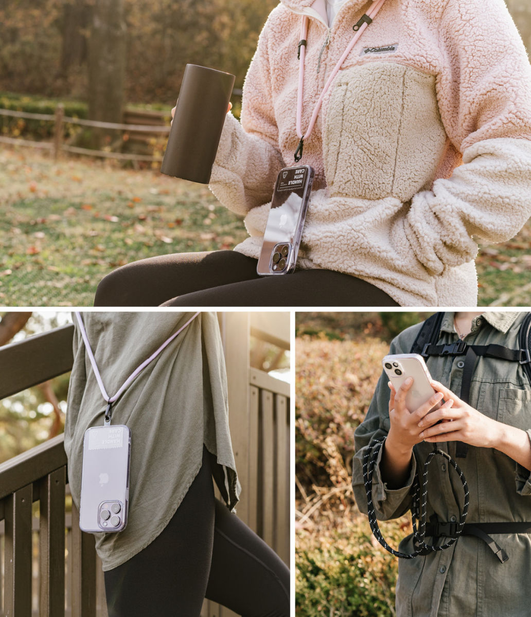 Ringke Holder Link Strap - Universeel Verstelbaar Telefoon Koord Khaki afbeelding 8