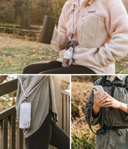 Ringke Holder Link Strap - Universeel Verstelbaar Telefoon Koord Khaki afbeelding 8