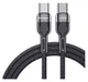 Essager Star 100W USB-C Snellaad Kabel PD 5A QC 4.0 0.5M Zwart afbeelding 1