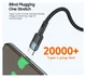 Essager Star 100W USB-C Snellaad Kabel PD 5A QC 4.0 0.5M Zwart afbeelding 6