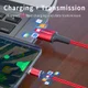 Essager 3A 180° Draaibare Magnetische USB naar Lightning Kabel 2M Rood afbeelding 3