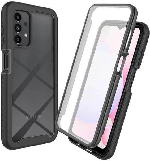 Samsung Galaxy A23 Hoesje Full Protect 360° Cover Hybride Zwart afbeelding 1