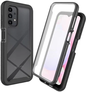 Samsung Galaxy A23 Hoesje Full Protect 360° Cover Hybride Zwart