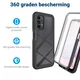 Samsung Galaxy A23 Hoesje Full Protect 360° Cover Hybride Zwart afbeelding 2