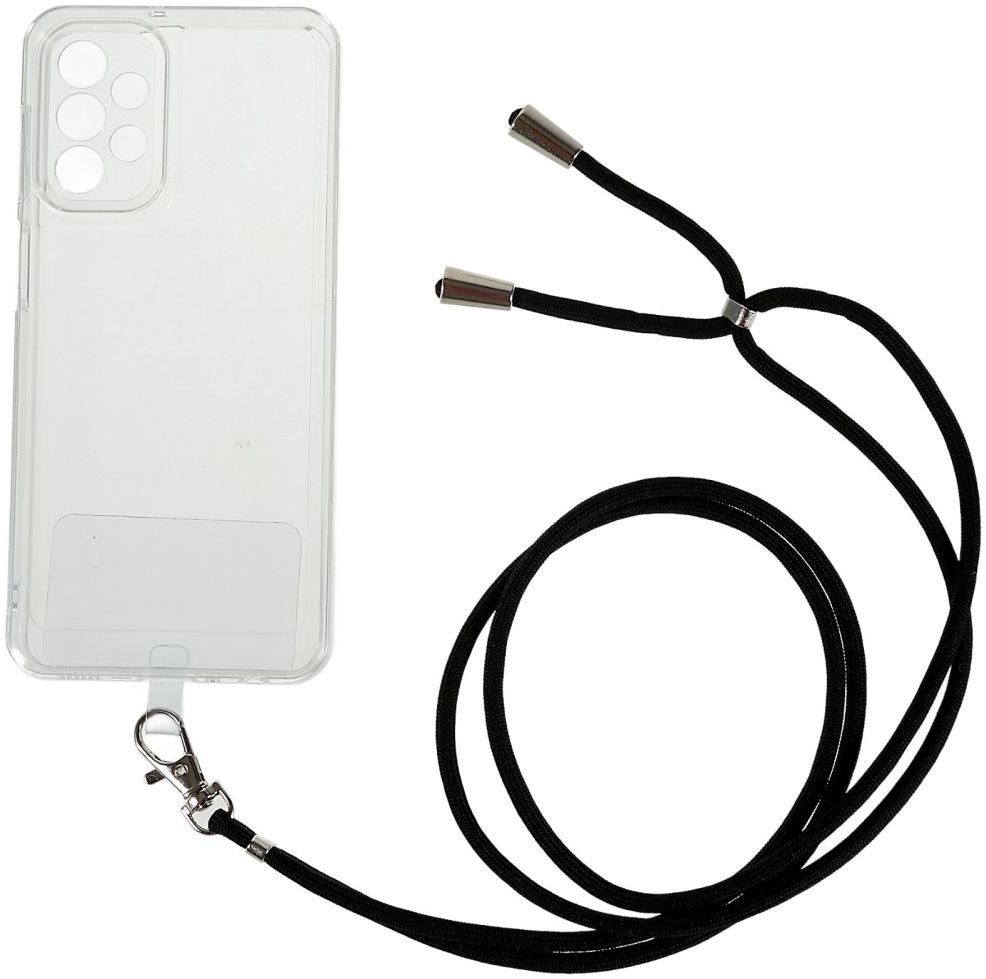Samsung Galaxy A23 Hoesje met Koord Schokbestendig TPU Transparant ...
