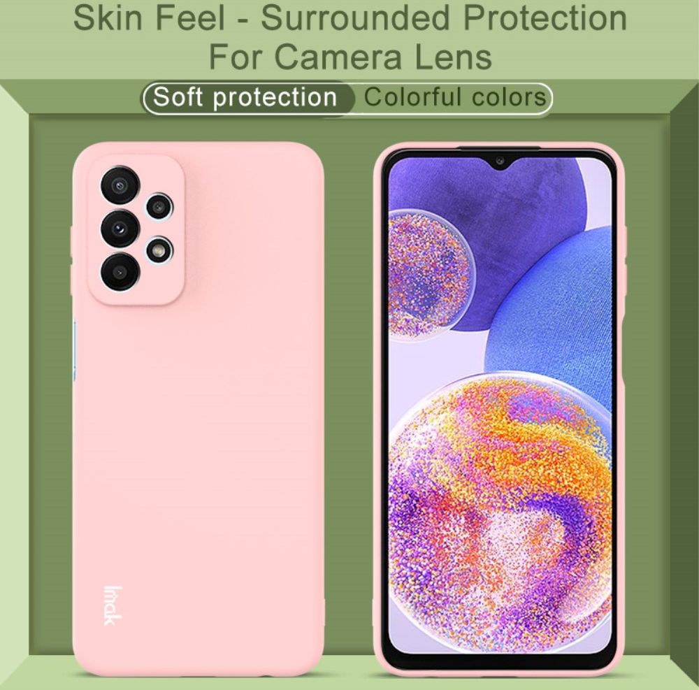 IMAK UC-2 Series Samsung Galaxy A23 Hoesje Dun TPU Zwart afbeelding 4