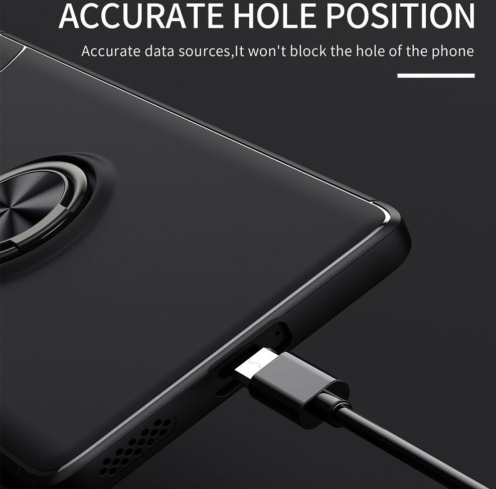 Honor 70 Hoesje met Magnetische Kickstand Ring Zwart afbeelding 8