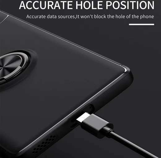 Honor 70 Hoesje met Magnetische Kickstand Ring Blauw afbeelding 8