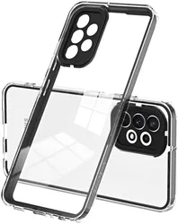 Samsung Galaxy A23 Hoesje Schokbestendig Back Cover Transparant/Zwart afbeelding