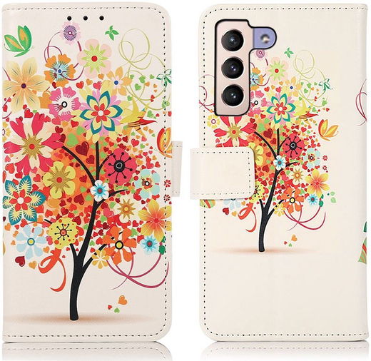 Samsung Galaxy S23 Plus Hoesje Portemonnee Book Case Tree Print afbeelding 6