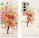 Samsung Galaxy S23 Plus Hoesje Portemonnee Book Case Tree Print afbeelding 6