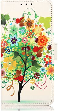 Samsung Galaxy S23 Plus Hoesje Portemonnee Book Case Flower Print