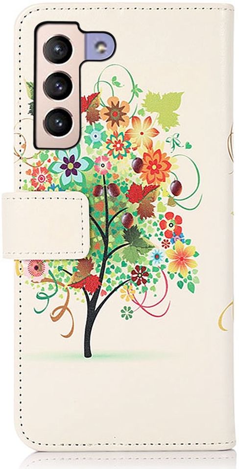 Samsung Galaxy S23 Plus Hoesje Portemonnee Book Case Flower Print afbeelding 3