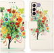 Samsung Galaxy S23 Plus Hoesje Portemonnee Book Case Flower Print afbeelding 4