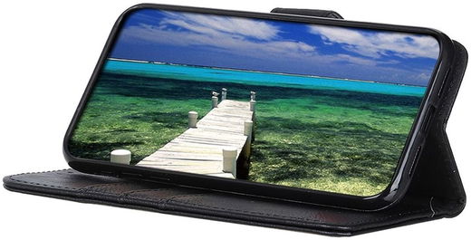 KHAZNEH Samsung Galaxy A14 Hoesje Portemonnee Book Case Zwart afbeelding 4