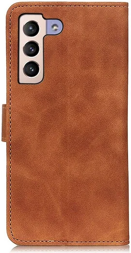 KHAZNEH Samsung Galaxy S23 Plus Hoesje Retro Wallet Book Case Bruin afbeelding 3