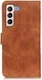 KHAZNEH Samsung Galaxy S23 Plus Hoesje Retro Wallet Book Case Bruin afbeelding 3