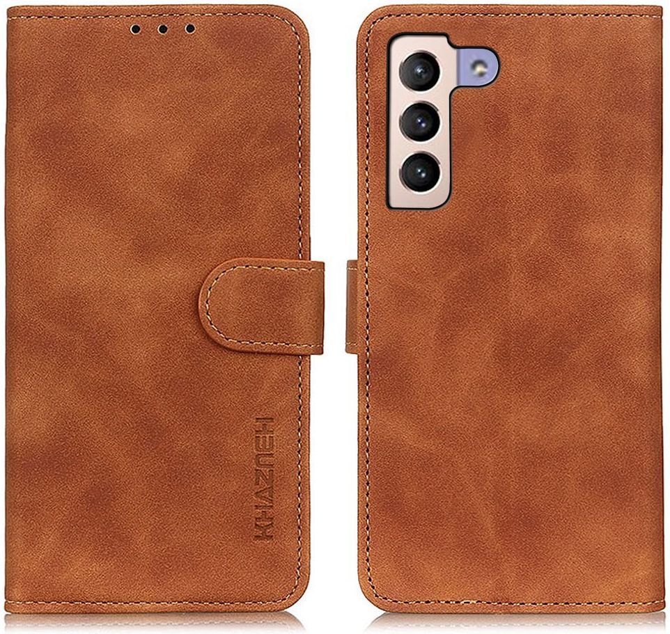 KHAZNEH Samsung Galaxy S23 Plus Hoesje Retro Wallet Book Case Bruin afbeelding 7
