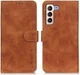 KHAZNEH Samsung Galaxy S23 Plus Hoesje Retro Wallet Book Case Bruin afbeelding 7