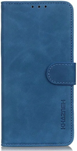 KHAZNEH Samsung Galaxy S23 Plus Hoesje Retro Wallet Book Case Blauw afbeelding 2