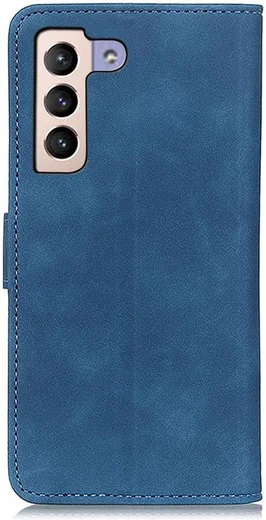 KHAZNEH Samsung Galaxy S23 Plus Hoesje Retro Wallet Book Case Blauw afbeelding 3