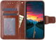 Oppo A57 / A57s / A77 Hoesje Wallet Book Case Kunstleer Bruin afbeelding 1