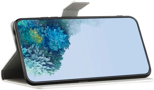 Samsung Galaxy A14 Hoesje Portemonnee Book Case Vlinder Print afbeelding 5