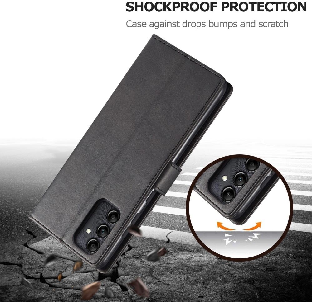 LC.IMEEKE Samsung Galaxy A14 Hoesje Portemonnee Book Case Zwart afbeelding 5