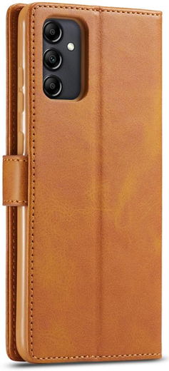 LC.IMEEKE Samsung Galaxy A14 Hoesje Portemonnee Book Case Bruin afbeelding 9