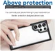 Samsung Galaxy S23 Ultra Hoesje Back Cover Transparant/Zwart afbeelding 4