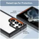 Samsung Galaxy S23 Ultra Hoesje Back Cover Transparant/Zwart afbeelding 6