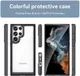 Samsung Galaxy S23 Ultra Hoesje Back Cover Transparant/Zwart afbeelding 8