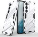 Samsung Galaxy S23 Plus Hoesje Shockproof Kickstand Back Cover Wit afbeelding 2