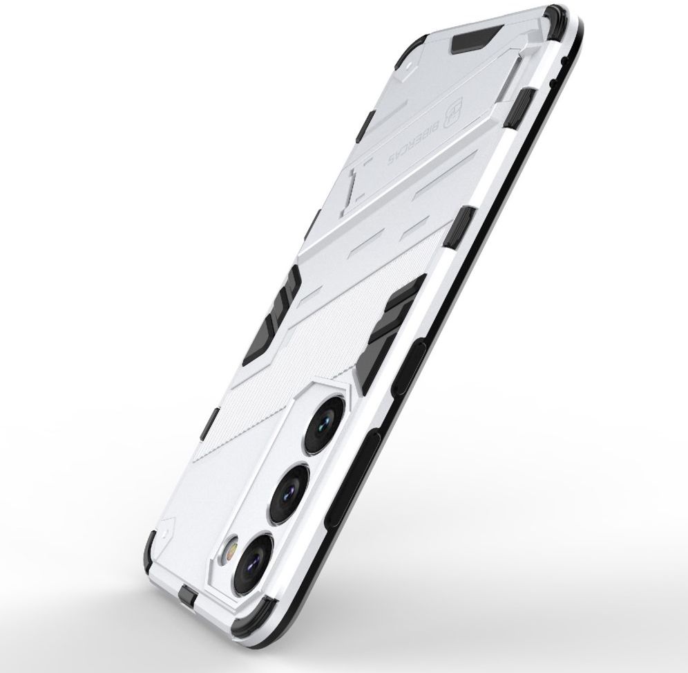 Samsung Galaxy S23 Plus Hoesje Shockproof Kickstand Back Cover Wit afbeelding 4