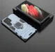 Samsung Galaxy S23 Ultra Hoesje Magnetische Kickstand Ring Blauw afbeelding 4