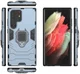 Samsung Galaxy S23 Ultra Hoesje Magnetische Kickstand Ring Blauw afbeelding 5