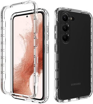 Samsung Galaxy S23 Hoesje Volledig Schokbestendig Transparant