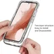 Samsung Galaxy S23 Hoesje Volledig Schokbestendig Transparant Zwart afbeelding 5