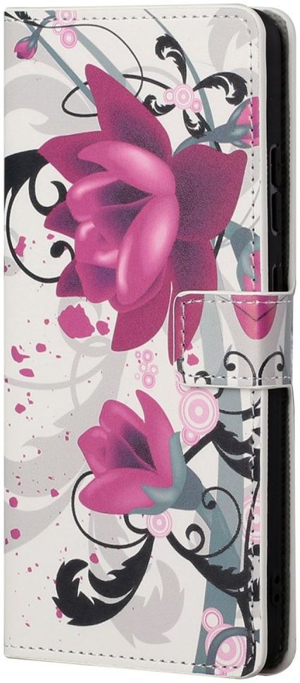 Samsung Galaxy S23 Plus Hoesje Portemonnee Book Case Rozen Print afbeelding 4