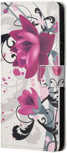 Samsung Galaxy S23 Plus Hoesje Portemonnee Book Case Rozen Print afbeelding 4