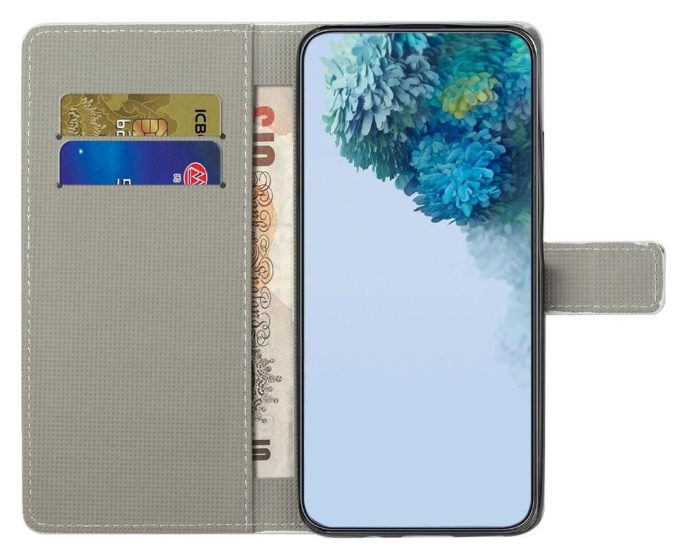 Samsung Galaxy S23 Hoesje Portemonnee Book Case Rozen Print afbeelding 2