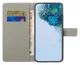 Samsung Galaxy S23 Hoesje Portemonnee Book Case Rozen Print afbeelding 2