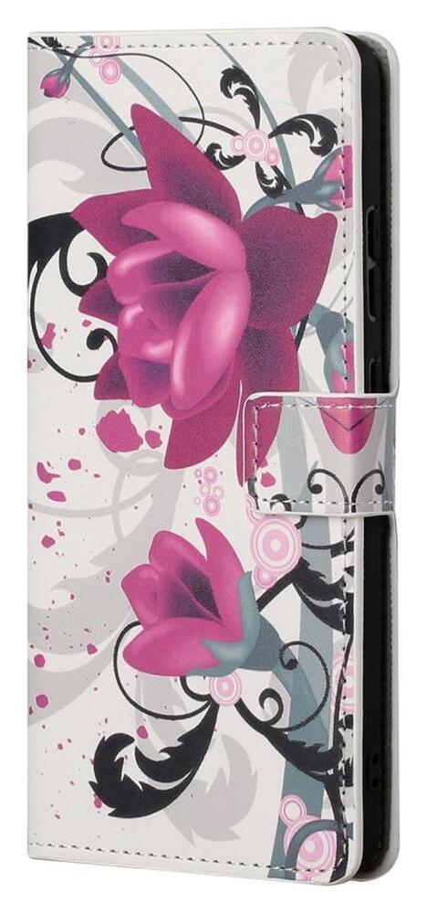 Samsung Galaxy S23 Hoesje Portemonnee Book Case Rozen Print afbeelding 4