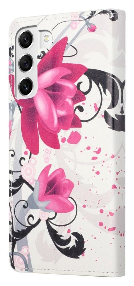 Samsung Galaxy S23 Hoesje Portemonnee Book Case Rozen Print afbeelding 5
